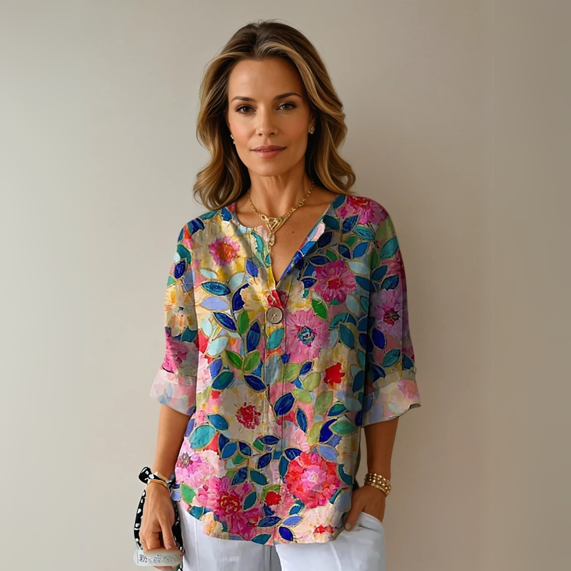 Astrid | Women's Vibrant Floral Print Blouse