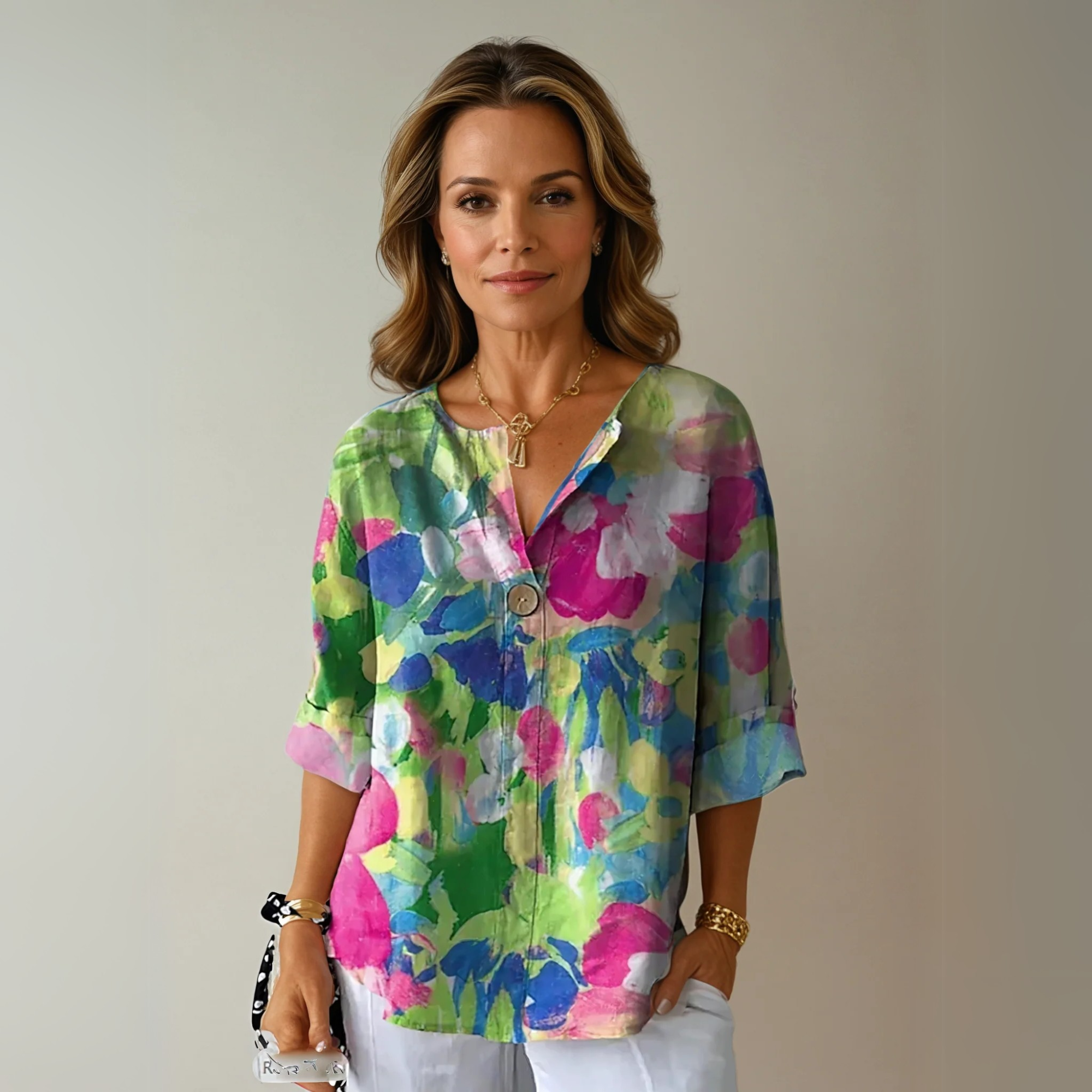 Astrid | Women's Vibrant Floral Print Blouse