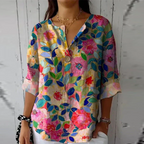 Astrid | Women's Vibrant Floral Print Blouse