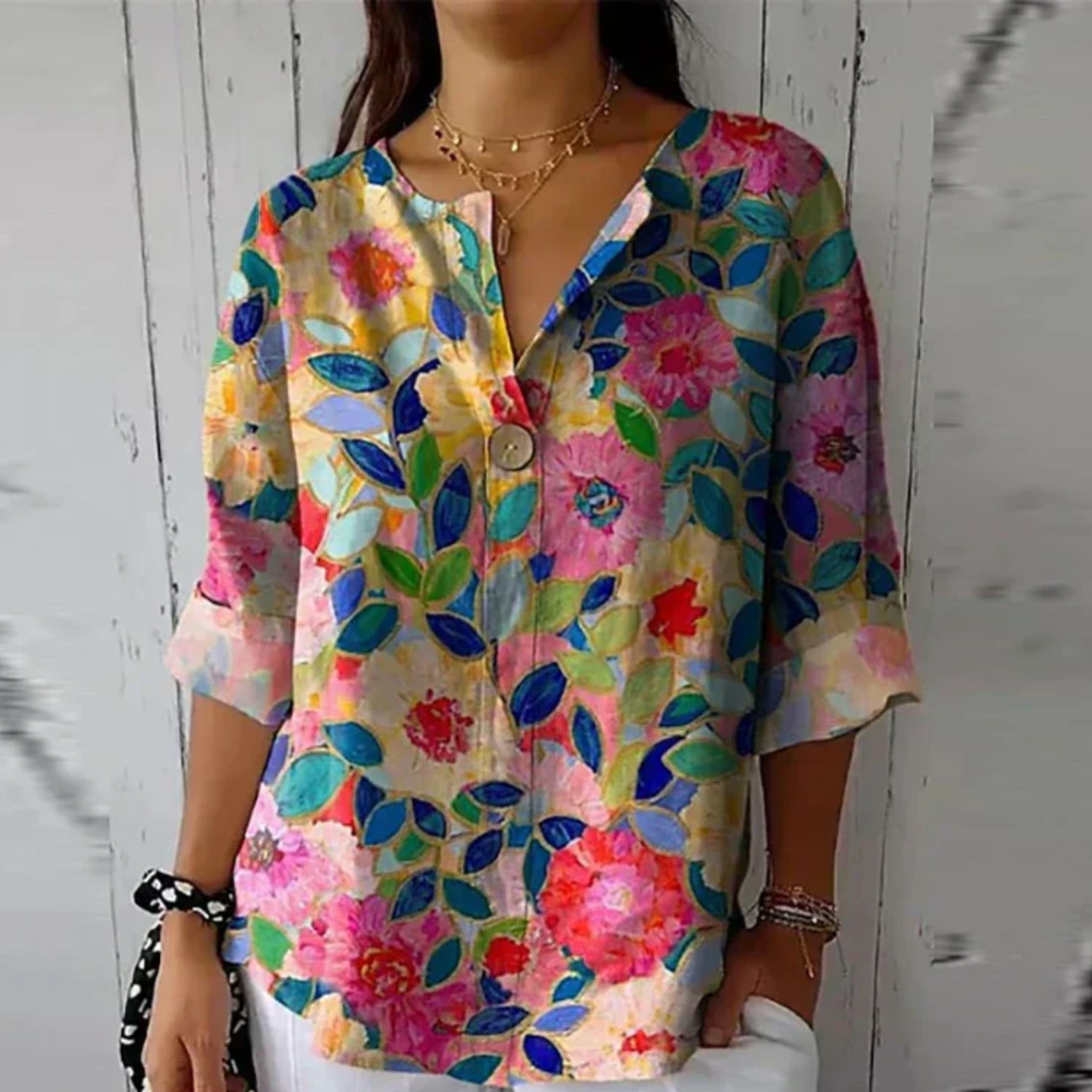 Astrid | Women's Vibrant Floral Print Blouse