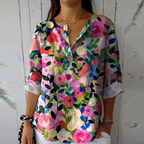 Astrid | Women's Vibrant Floral Print Blouse