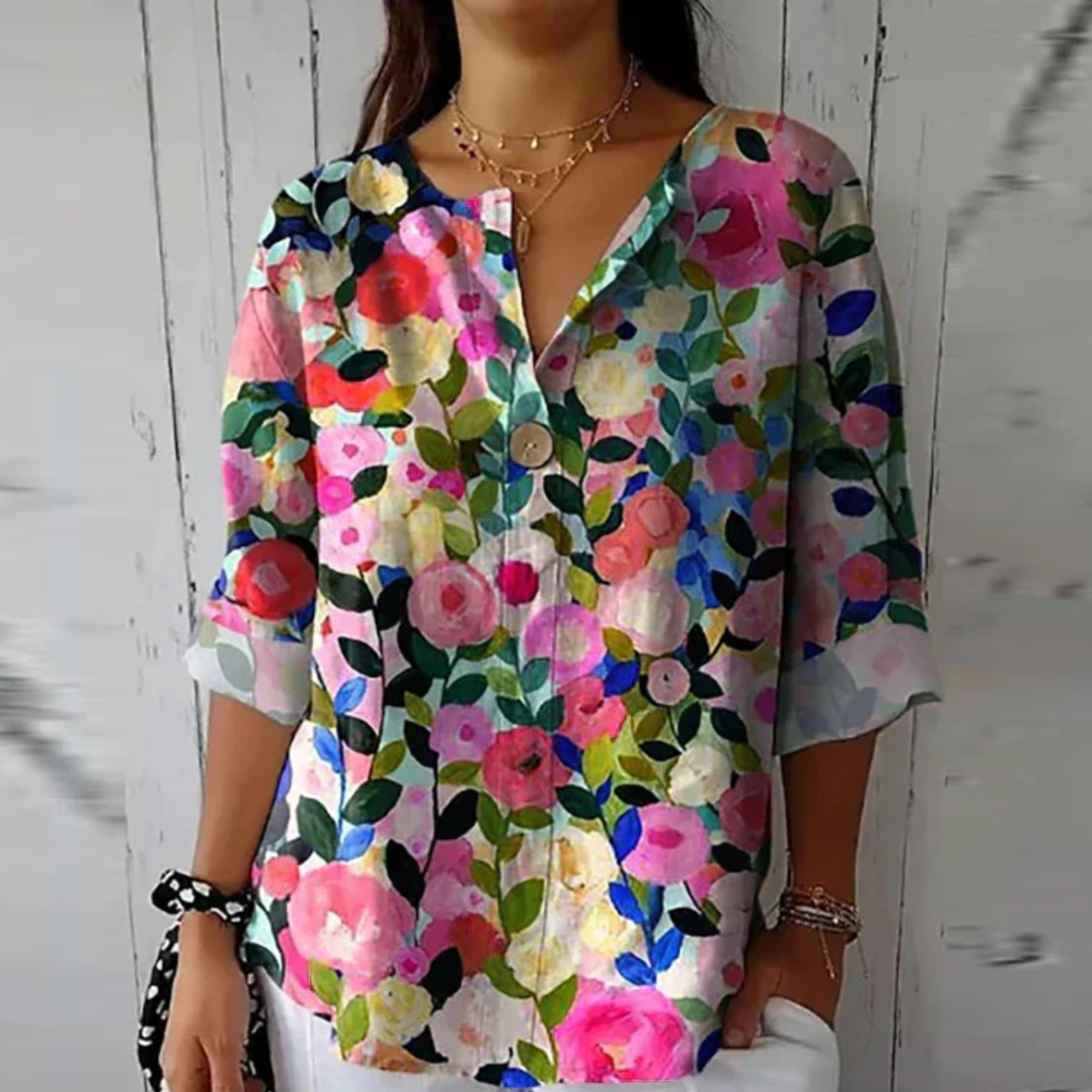Astrid | Women's Vibrant Floral Print Blouse