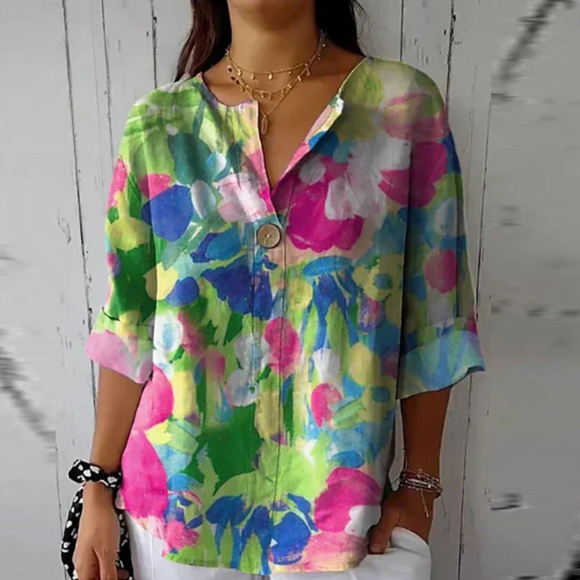 Astrid | Women's Vibrant Floral Print Blouse