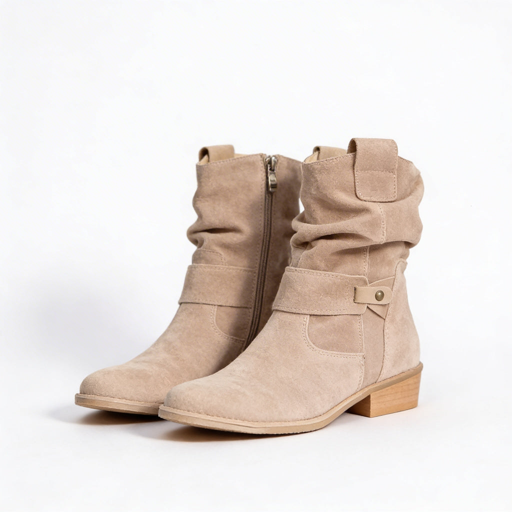 Aurora | Women's Chic Suede Cowboy Ankle Boots