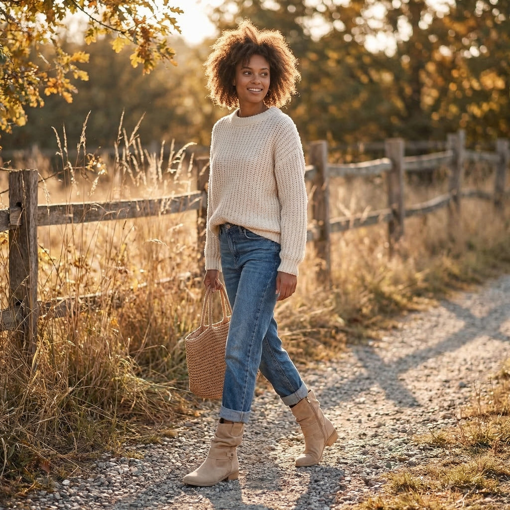 Aurora | Women's Chic Suede Cowboy Ankle Boots