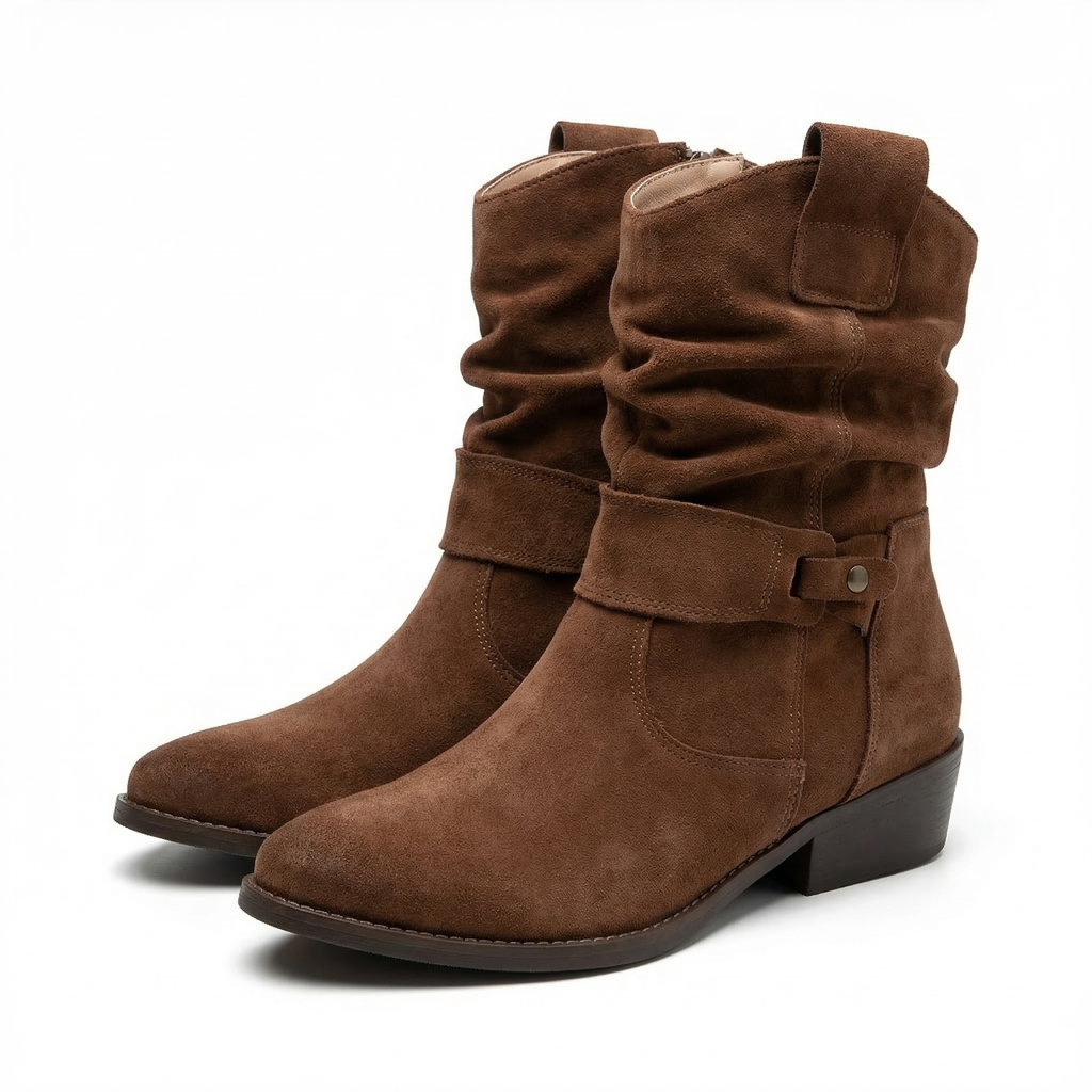 Aurora | Women's Chic Suede Cowboy Ankle Boots