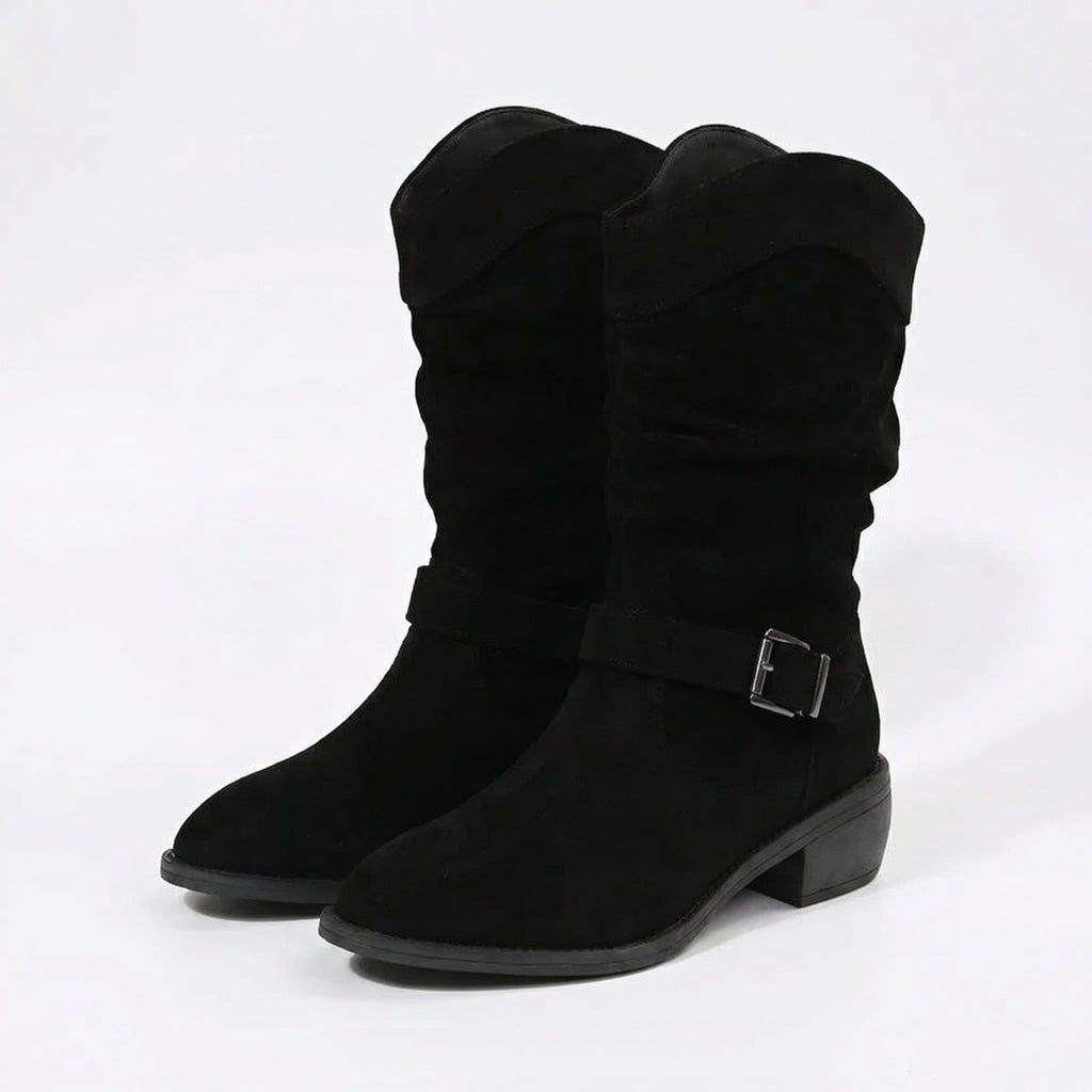 Aurora | Women's Chic Suede Cowboy Ankle Boots