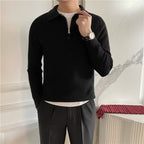Axton - Men's Classic Polo Quarter Zip Sweater