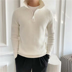 Axton - Men's Classic Polo Quarter Zip Sweater