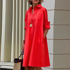 Nia | Women's Effortless A-Line Midi Dress