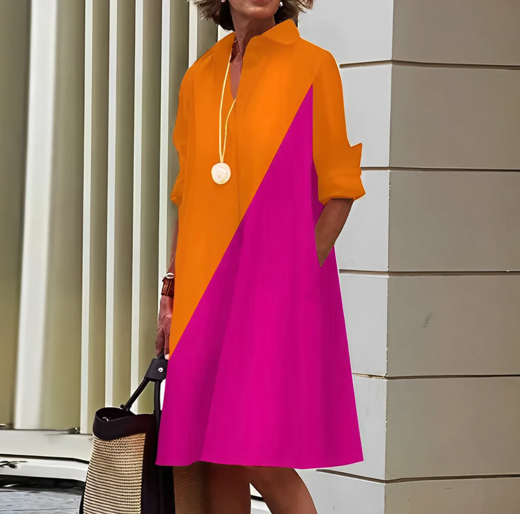 Nia | Women's Effortless A-Line Midi Dress