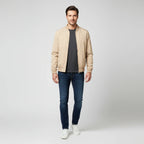 Bram - Men's Classic Bomber Jacket with Contrast Trim