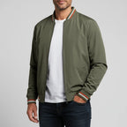 Bram - Men's Classic Bomber Jacket with Contrast Trim