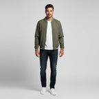 Bram - Men's Classic Bomber Jacket with Contrast Trim