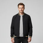 Bram - Men's Classic Bomber Jacket with Contrast Trim