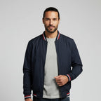 Bram - Men's Classic Bomber Jacket with Contrast Trim