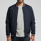Bram - Men's Classic Bomber Jacket with Contrast Trim