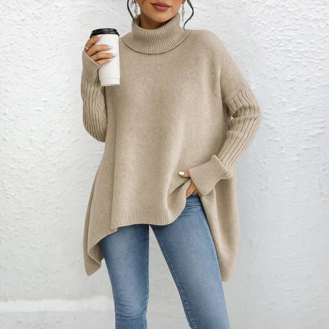 Briar | Women's Loose Turtle Neck Knit Sweater