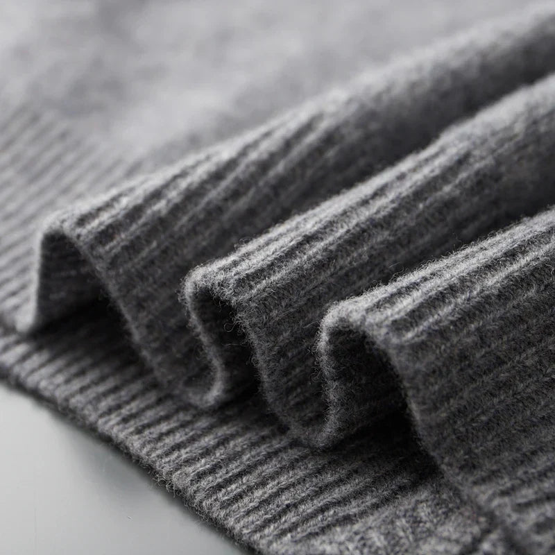 Caden - Men's Soft Knit Zip-Up Sweater