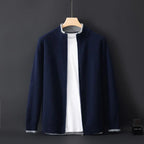 Caden - Men's Soft Knit Zip-Up Sweater