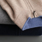 Caden - Men's Soft Knit Zip-Up Sweater