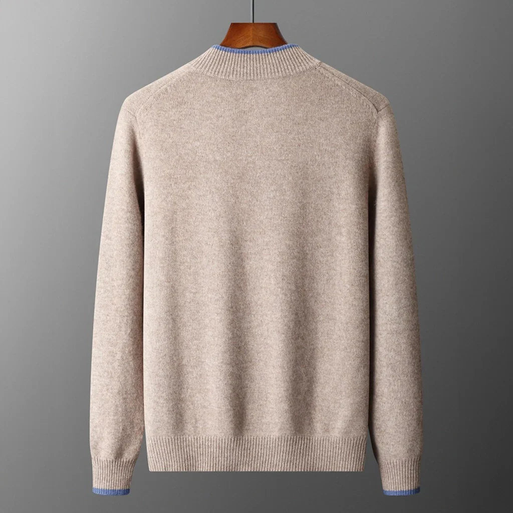 Caden - Men's Soft Knit Zip-Up Sweater