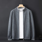 Caden - Men's Soft Knit Zip-Up Sweater