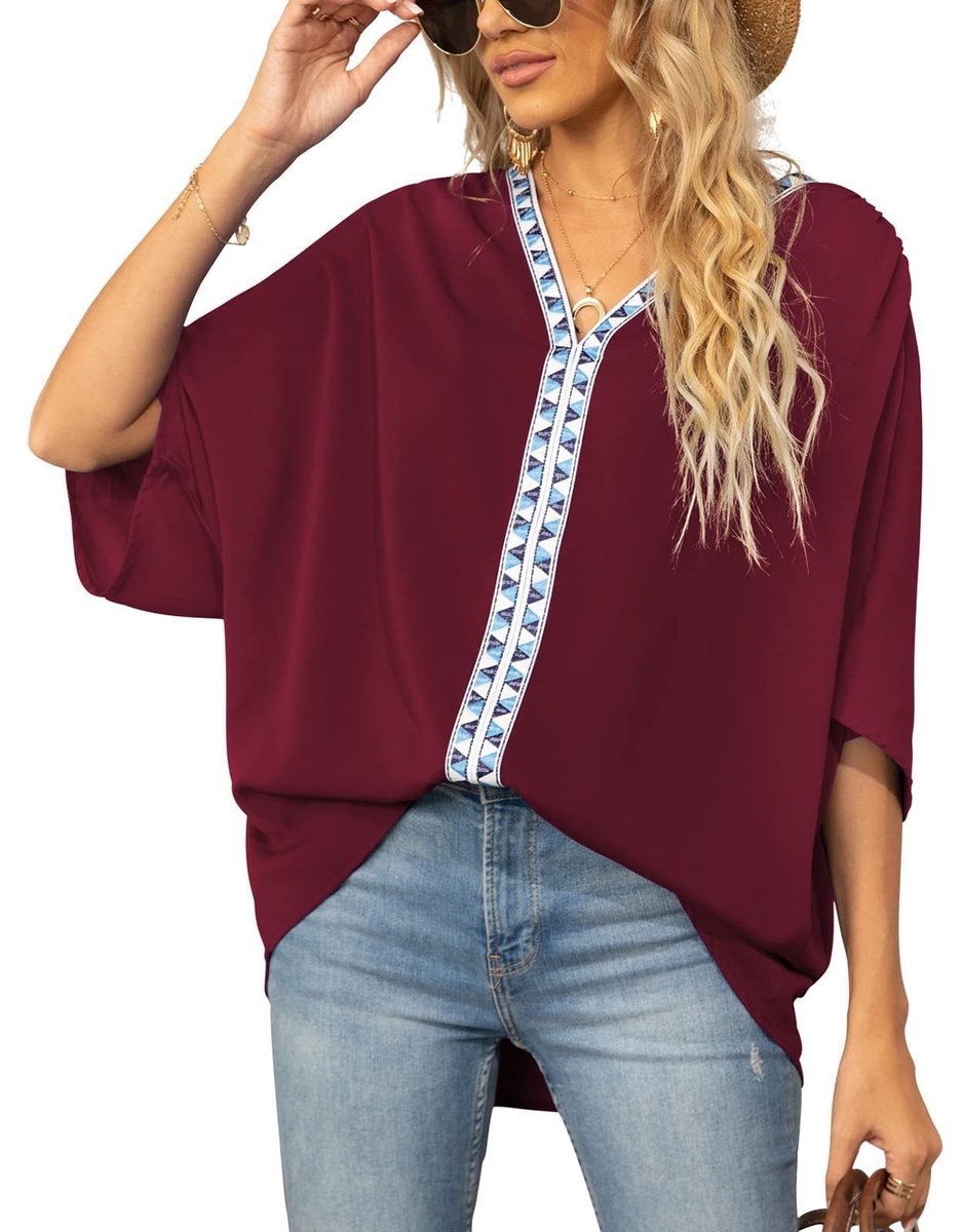Caden | Women's Casual V-Neck Tunic Top