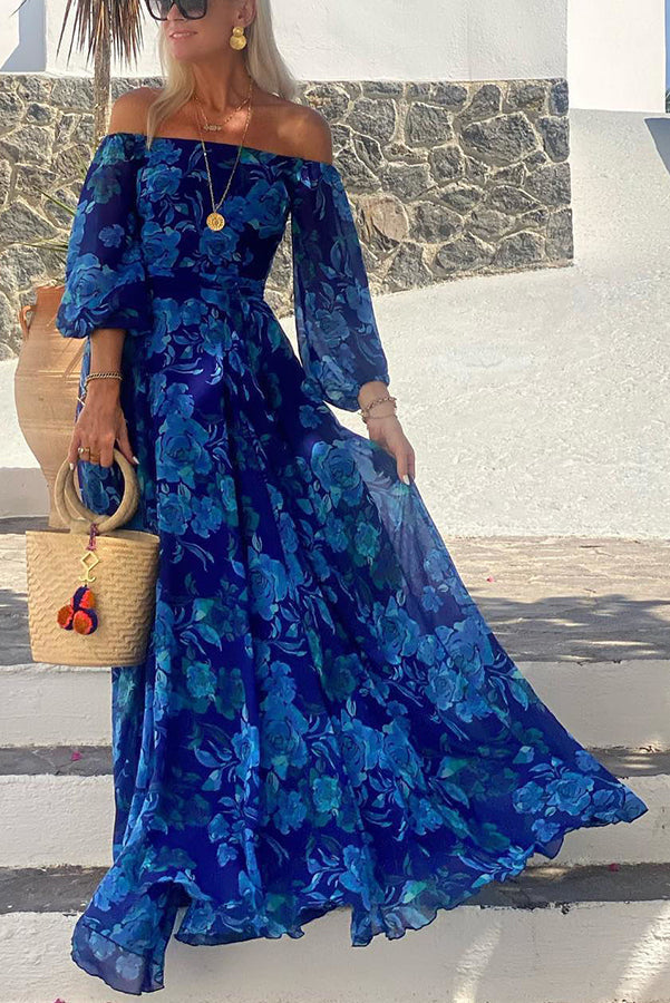 Calista - Women's Elegant Long Sleeve Maxi Dress
