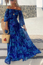 Calista - Women's Elegant Long Sleeve Maxi Dress