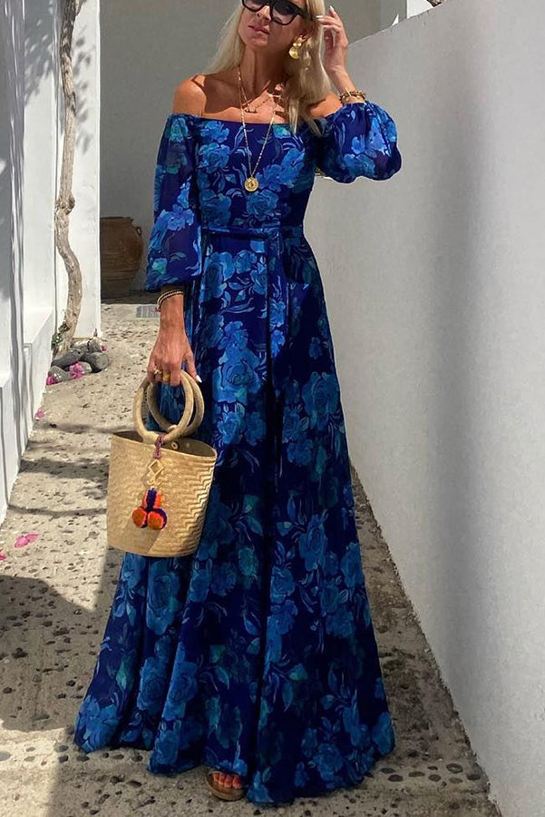 Calista - Women's Elegant Long Sleeve Maxi Dress