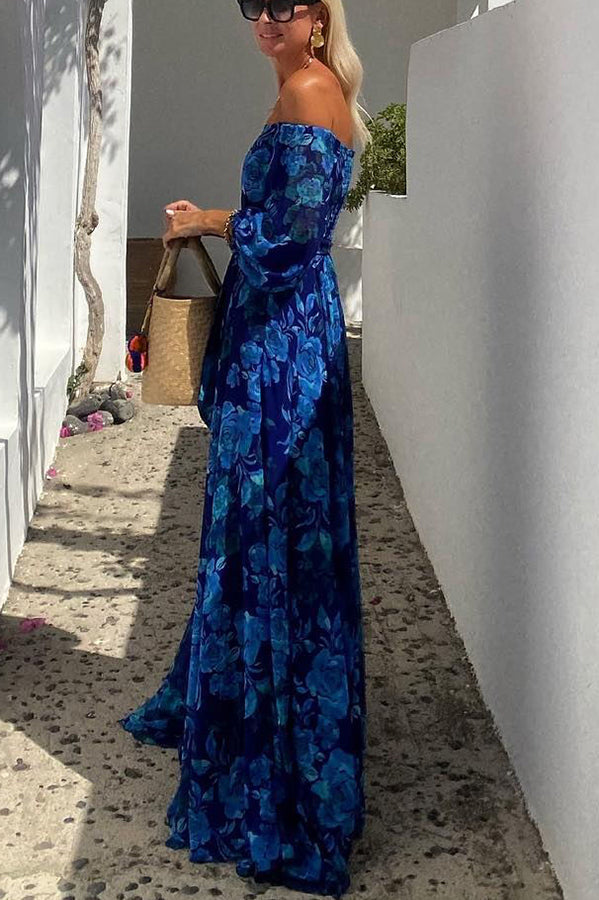 Calista - Women's Elegant Long Sleeve Maxi Dress
