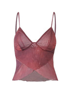 Calla | Women's Sheer Ruffle Corset Top