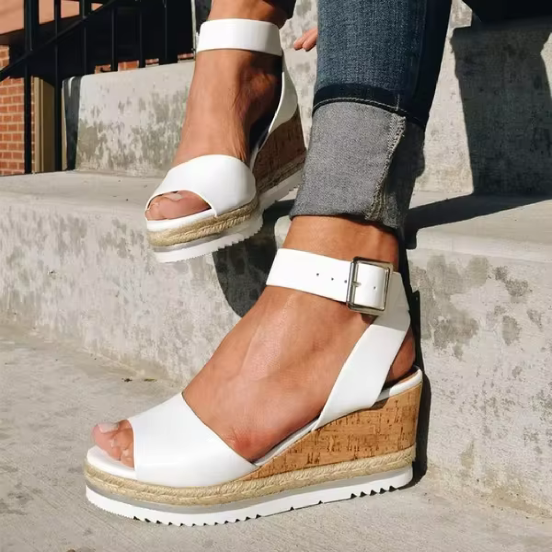Callie | Women's Comfort Wedge Sandals with Ankle Strap