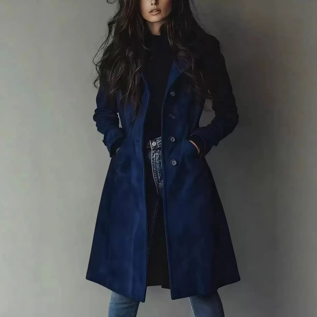 Callista | Women's Single-Breasted Trench Coat