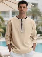 Callum - Men's Relaxed Fit Henley Shirt