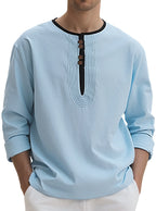 Callum - Men's Relaxed Fit Henley Shirt