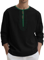 Callum - Men's Relaxed Fit Henley Shirt