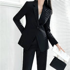 Camille | Women's Classic Blazer Set with Tailored Trousers