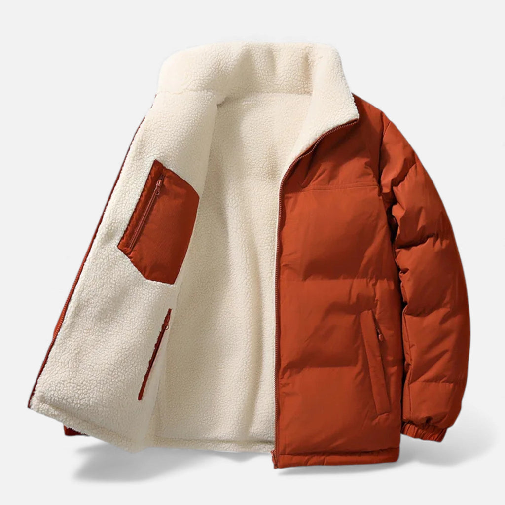 Caspian - Men's Reversible Sherpa Puffer Jacket