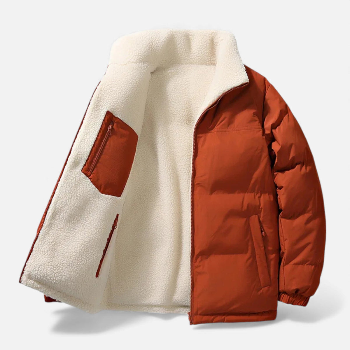 Caspian - Men's Reversible Sherpa Puffer Jacket
