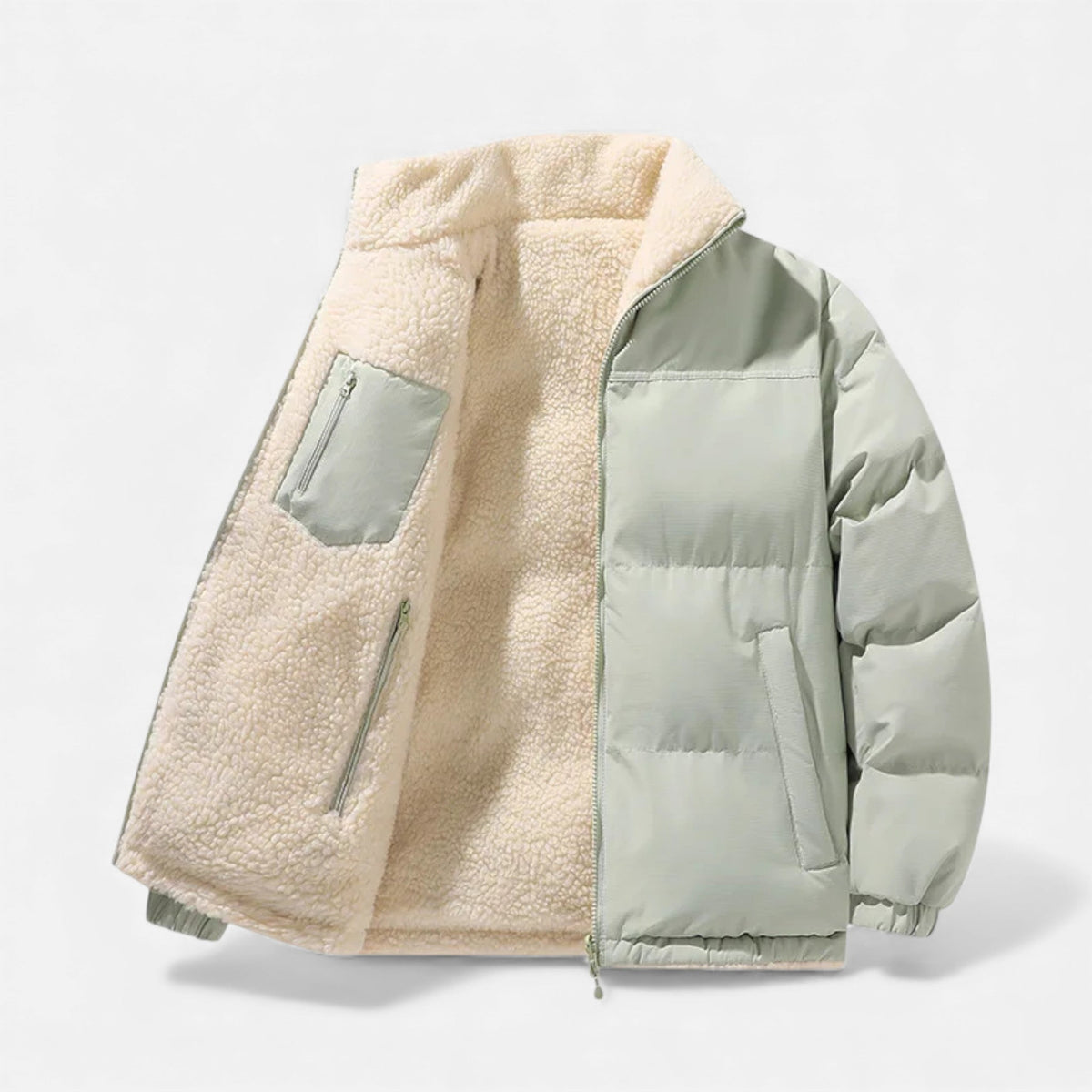 Caspian - Men's Reversible Sherpa Puffer Jacket