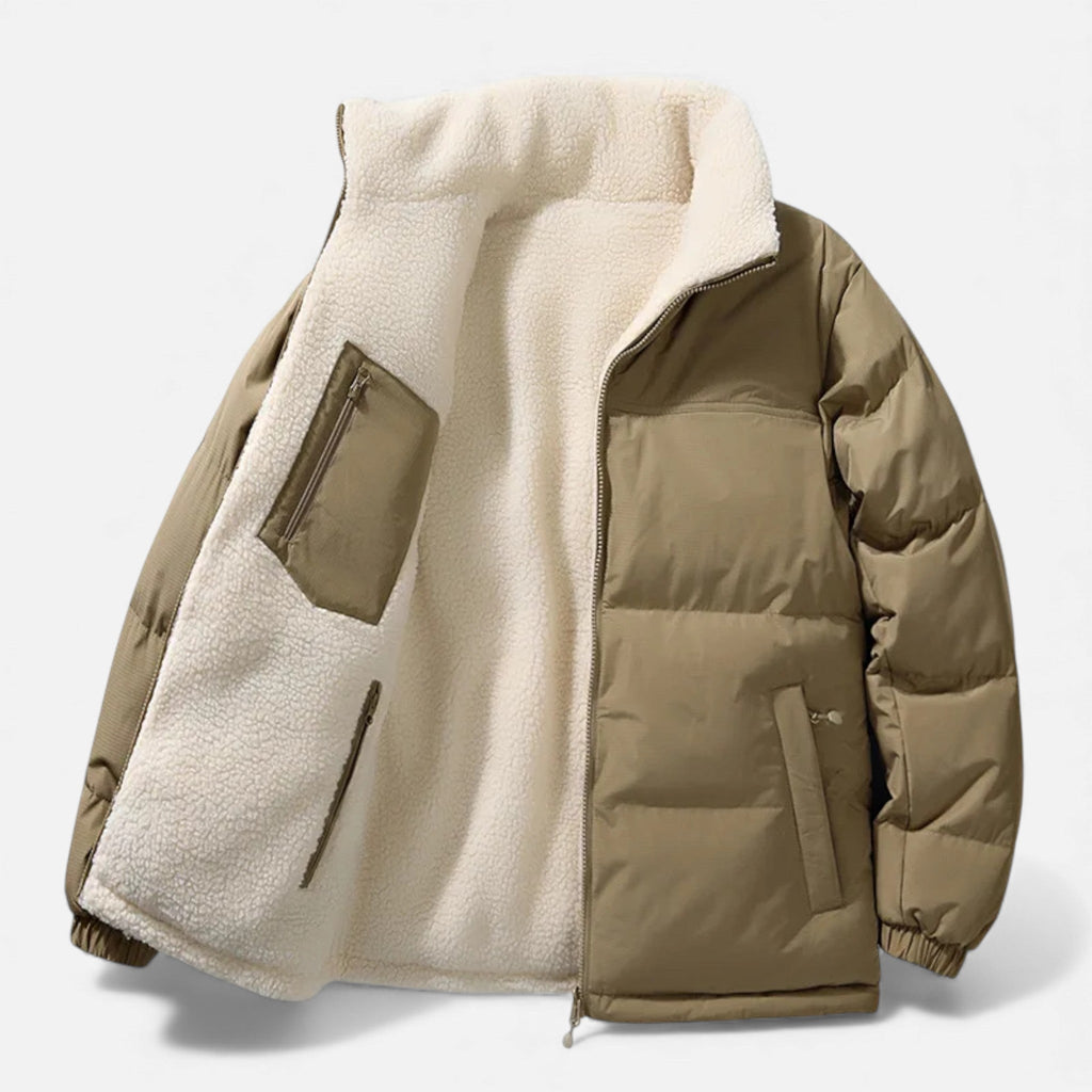 Caspian - Men's Reversible Sherpa Puffer Jacket