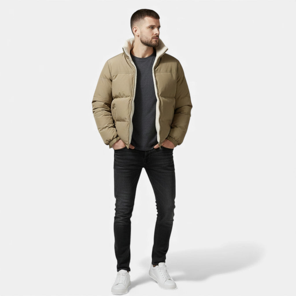 Caspian - Men's Reversible Sherpa Puffer Jacket