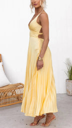 Maren | Women's Elegant Pleated Maxi Sundress