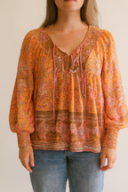 Celeste | Women's Floral Boho Tunic Blouse
