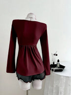 Celeste | Women's Elegant Long Sleeve Going Out Top