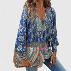 Celeste | Women's Floral Boho Tunic Blouse