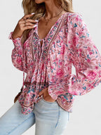 Celeste | Women's Floral Boho Tunic Blouse