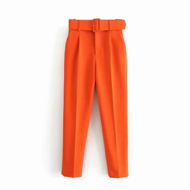 Celeste | Women's High-Waist Belted Pants